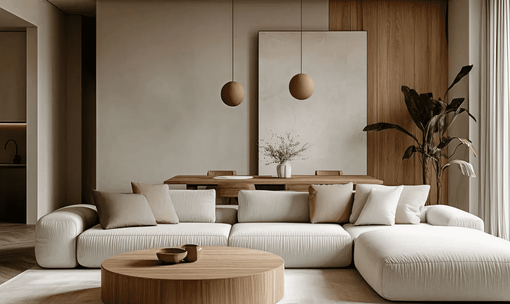 Kanso villa skylights and over-sized windows for natural light